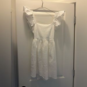White bridal dress for bachelorette, shower, or festivities!